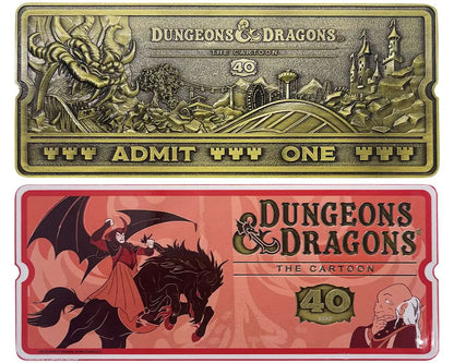 FANATTIK DUNGEONS & DRAGONS: CARTOON - 40TH ANNIVERSARY ROLLERCOASTER TICKET REPLICA