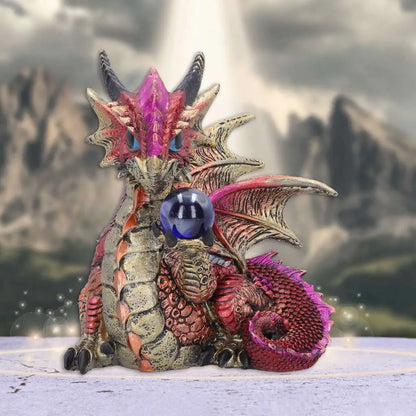 ORB HOARD RED DRAGON FIGURINE