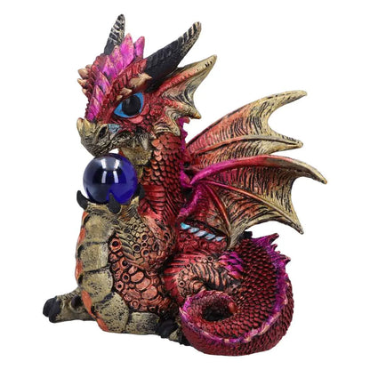 ORB HOARD RED DRAGON FIGURINE