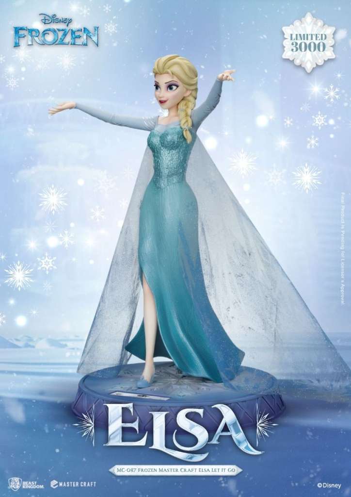 BEAST KINGDOM FROZEN ELSA LET IT GO MASTERCRAFT STATUA 38 cm