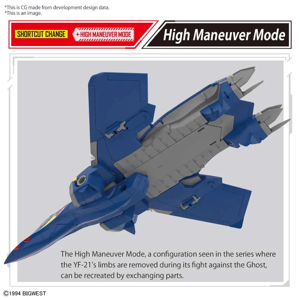 BANDAI HG YF-21 1/100 MODEL KIT 12 cm