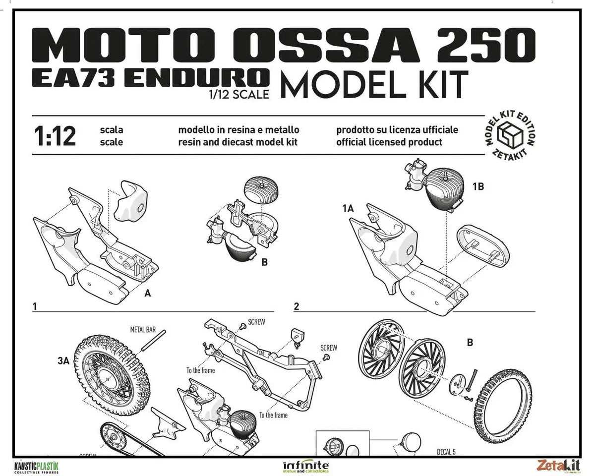 INFINITE STATUE - ORI MOTO OSSA 1/12 MODEL KIT 17.47 cm