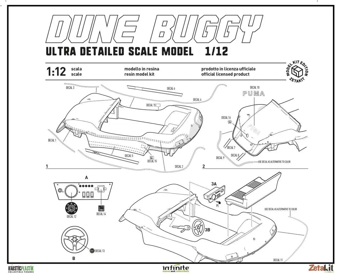 INFINITE STATUE - ORI DUNE BUGGY 1/12 MODEL KIT 30.20 cm