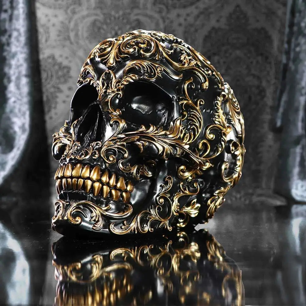 RENAISSANCE BLACK AND GOLD SKULL