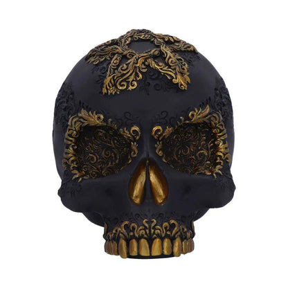 DIVINE DEMISE BLACK AND GOLD SKULL