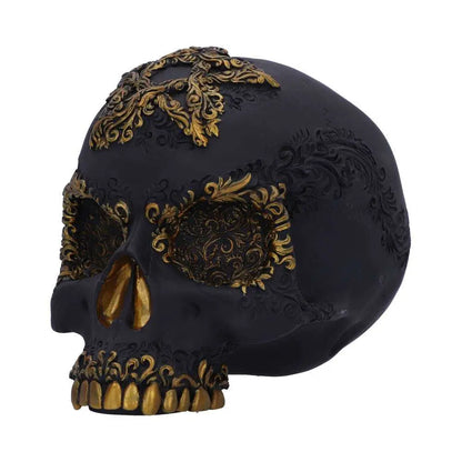 DIVINE DEMISE BLACK AND GOLD SKULL