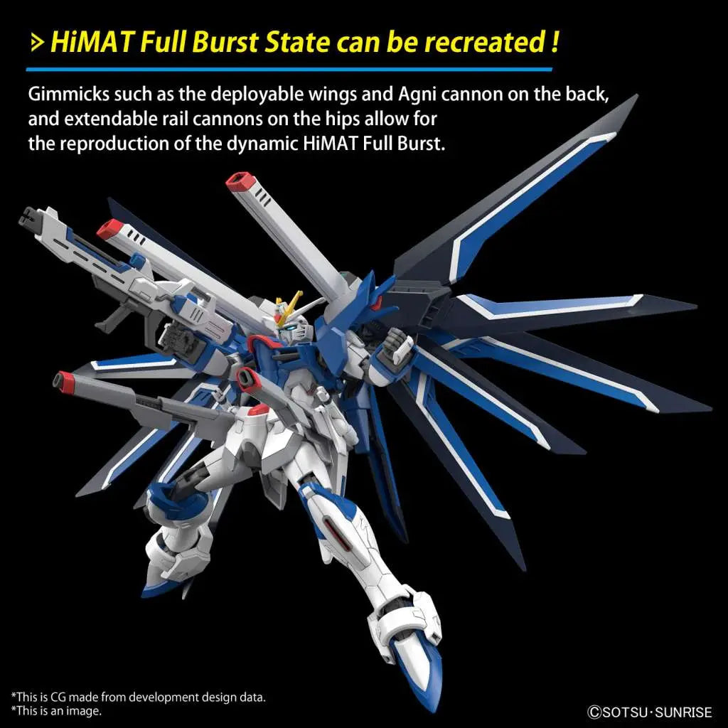 BANDAI - GUNDAM HG RISING FREEDOM 1/144 MODEL KIT 13 cm