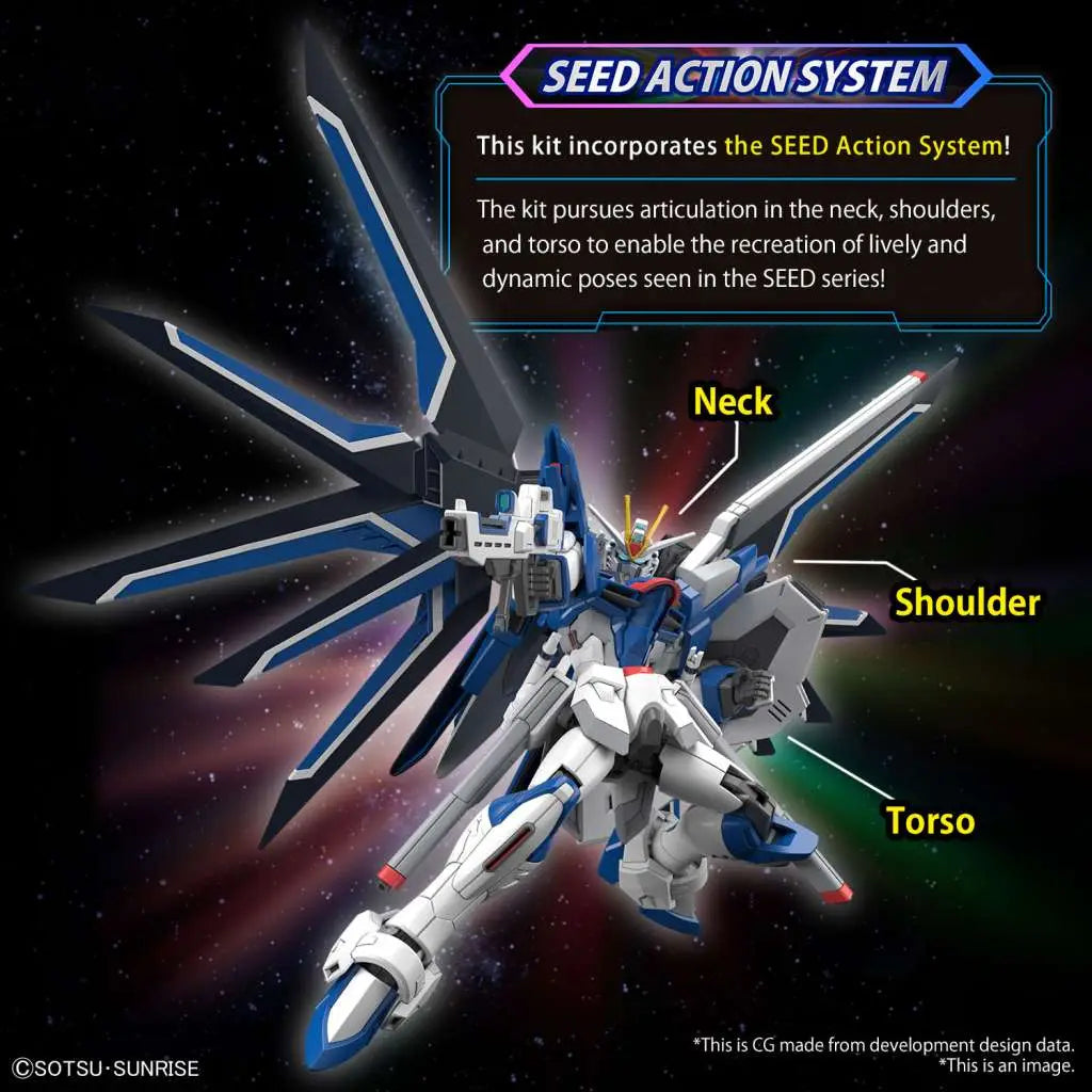 BANDAI - GUNDAM HG RISING FREEDOM 1/144 MODEL KIT 13 cm