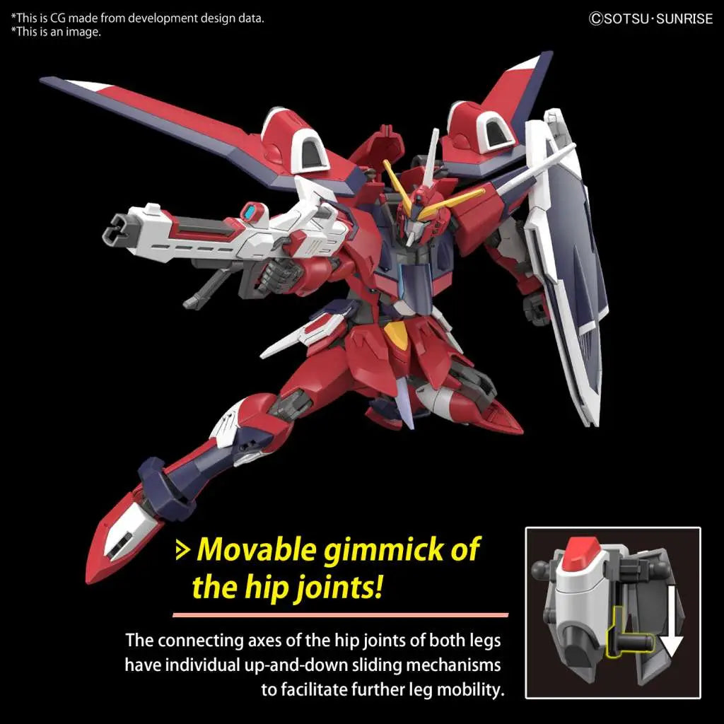 BANDAI - GUNDAM HG IMMORTAL JUSTICE 1/144 MODEL KIT 13 cm