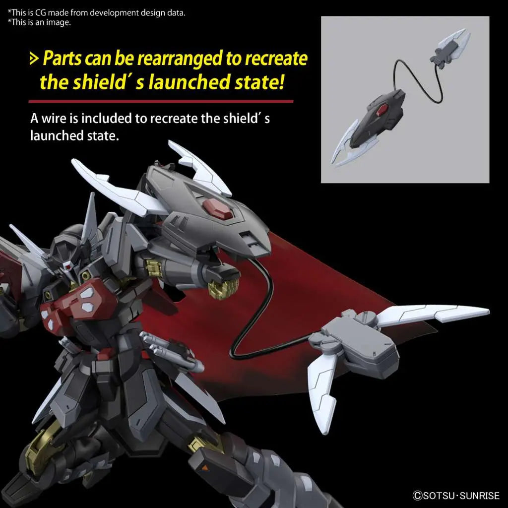 BANDAI HG BLACK KNIGHT SQUAD SHI VE 1/144 MODEL KIT 13 cm