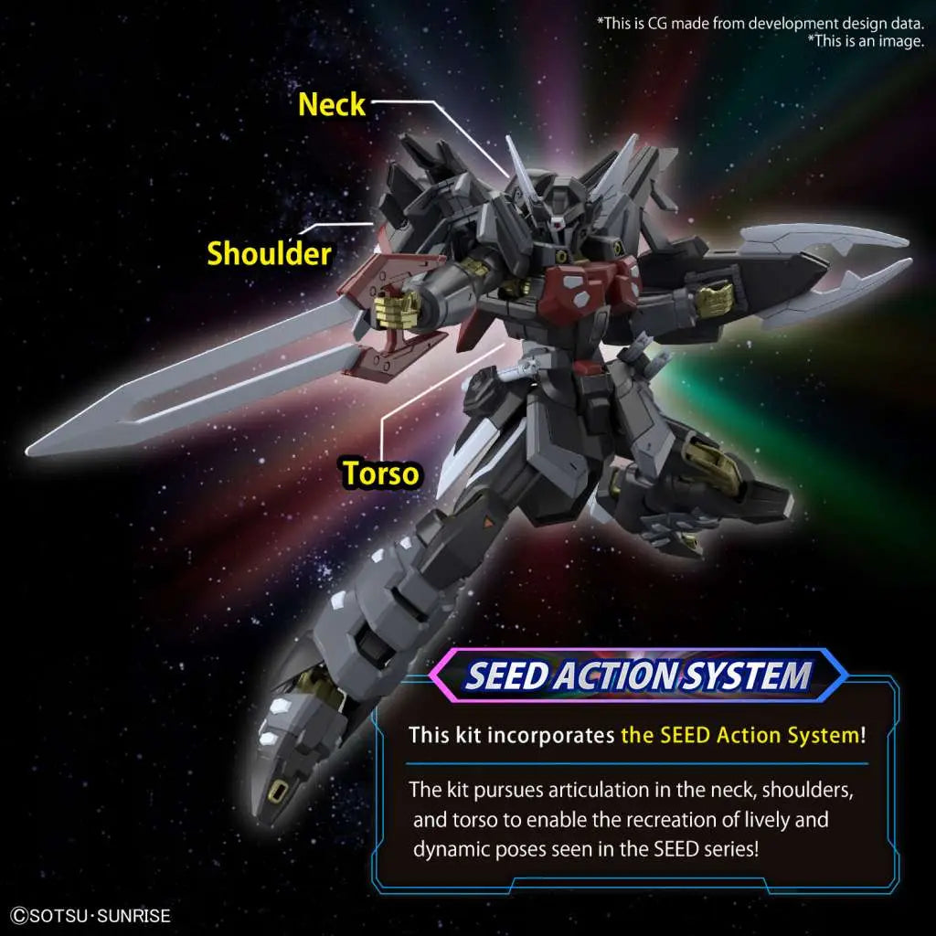 BANDAI HG BLACK KNIGHT SQUAD SHI VE 1/144 MODEL KIT 13 cm