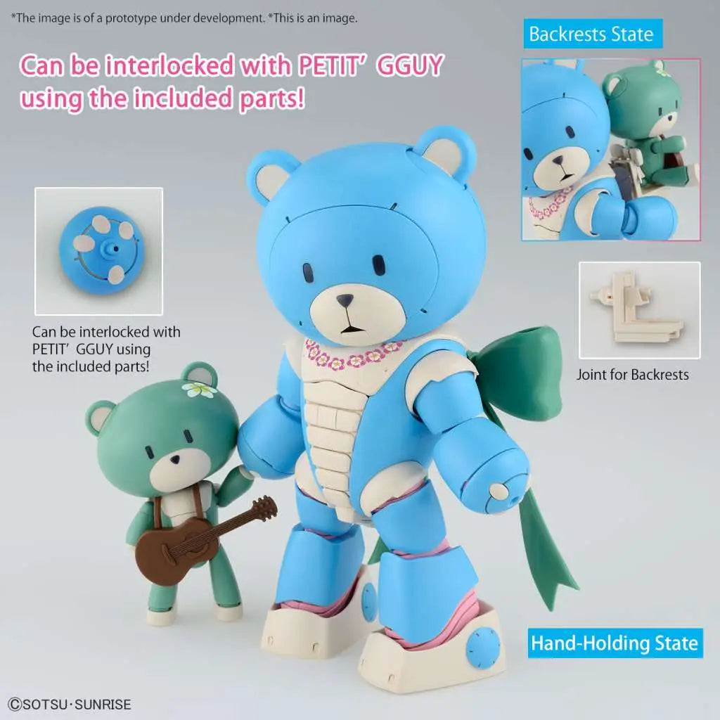 BANDAI HG BEARGGUY OHANA & ALOHARO SET 1/144 MODEL KIT 13 cm