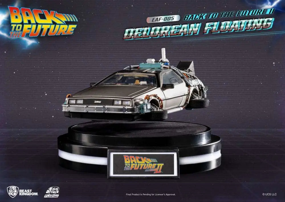 BEAST KINGDOM BACK FUTURE 2 DELOREAN FLOATING REPLICA 20 cm