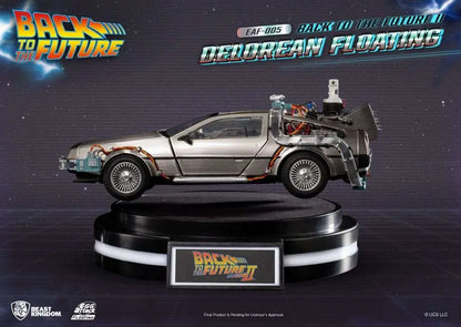 BEAST KINGDOM BACK FUTURE 2 DELOREAN FLOATING REPLICA 20 cm