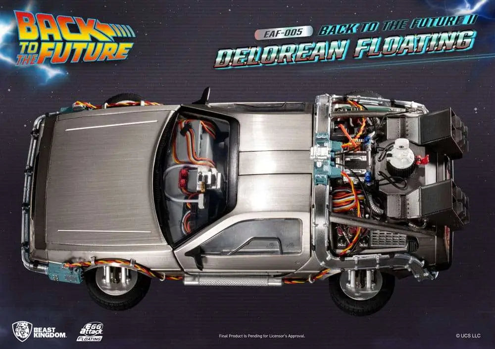 BEAST KINGDOM BACK FUTURE 2 DELOREAN FLOATING REPLICA 20 cm