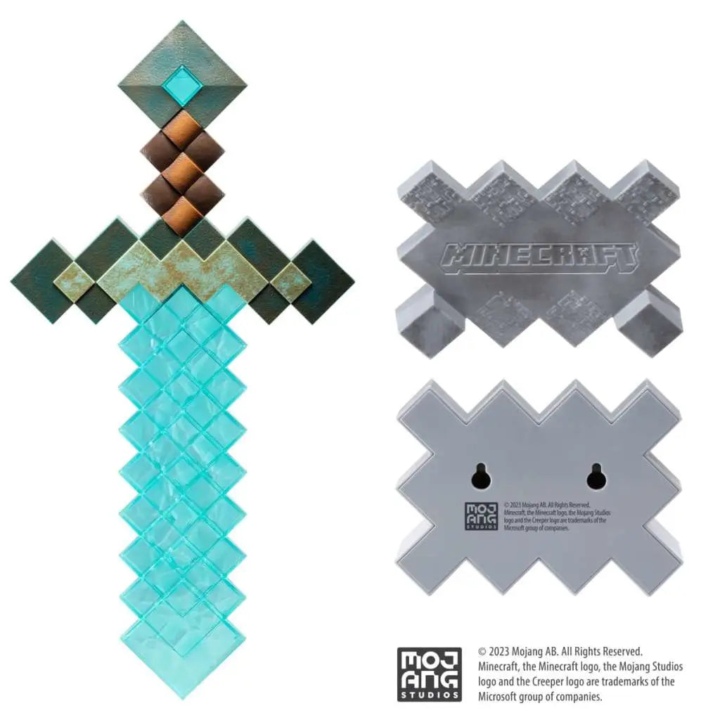 NOBLE COLLECTIONS MINECRAFT DIAMOND SWORD COLLECTOR REPLICA 50 cm