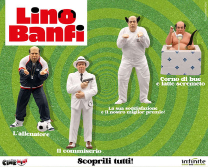 INFINITE STATUE LINO BANFI CORNO DI BUE E LATTE SCREMETO CINEMINI PVC MINI FIGURA 9.5 cm