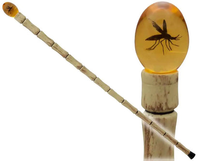 FANATTIK JURASSIC PARK 30TH ANNIVERSARY VELOCIRAPTOR EGG & JOHN HAMMOND CANE SET REPLICA