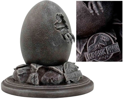 FANATTIK JURASSIC PARK 30TH ANNIVERSARY VELOCIRAPTOR EGG & JOHN HAMMOND CANE SET REPLICA
