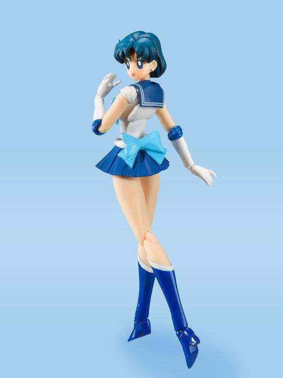 BANDAI SAILOR MERCURY SAILOR MOON S.H. FIGUARTS ANIMATION COLOR EDITION ACTION FIGURE 14 CM