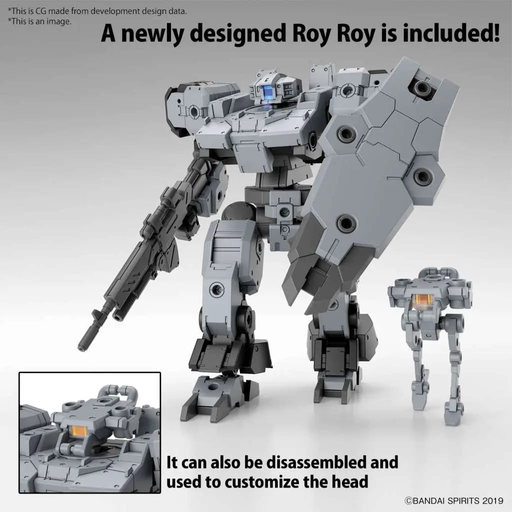 BANDAI 30MM EEXM-9 BASKYROTTO GRAY 1/144 MODEL KIT 12 cm