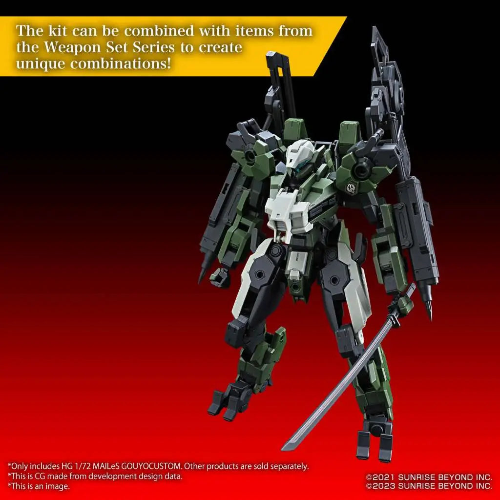 BANDAI HG MAILES GOUYOCUSTOM 1/72 MODEL KIT