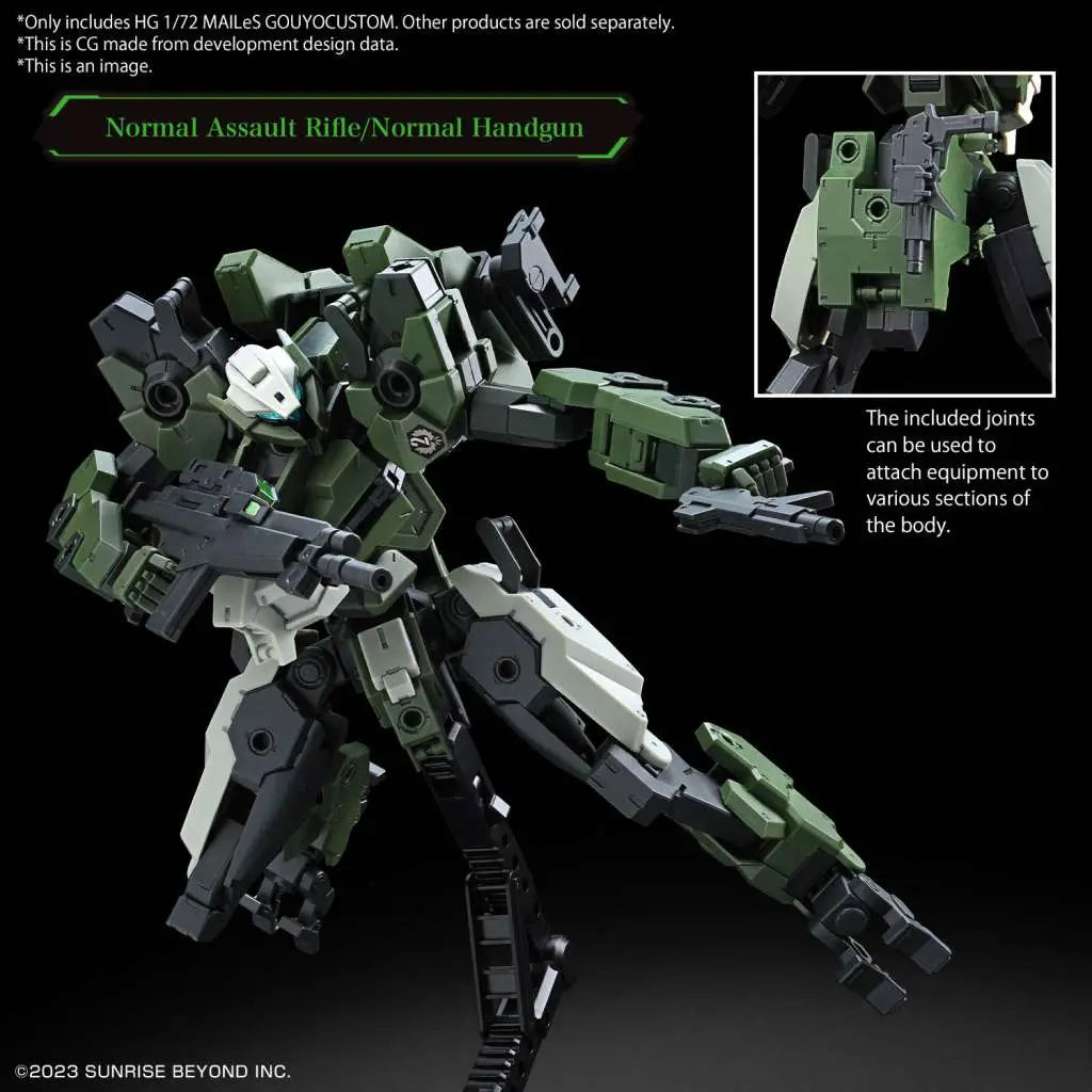 BANDAI HG MAILES GOUYOCUSTOM 1/72 MODEL KIT