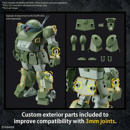 BANDAI HG BURGLARYDOG MODEL KIT 12 cm