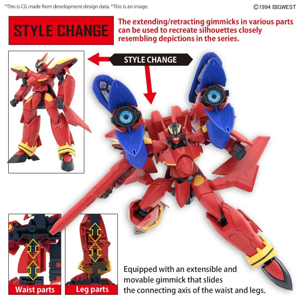 BANDAI HG VF-19 CUSTOM FIRE VALKYRIE W SOUND BOOSTER 1/100 MODEL KIT 13 cm