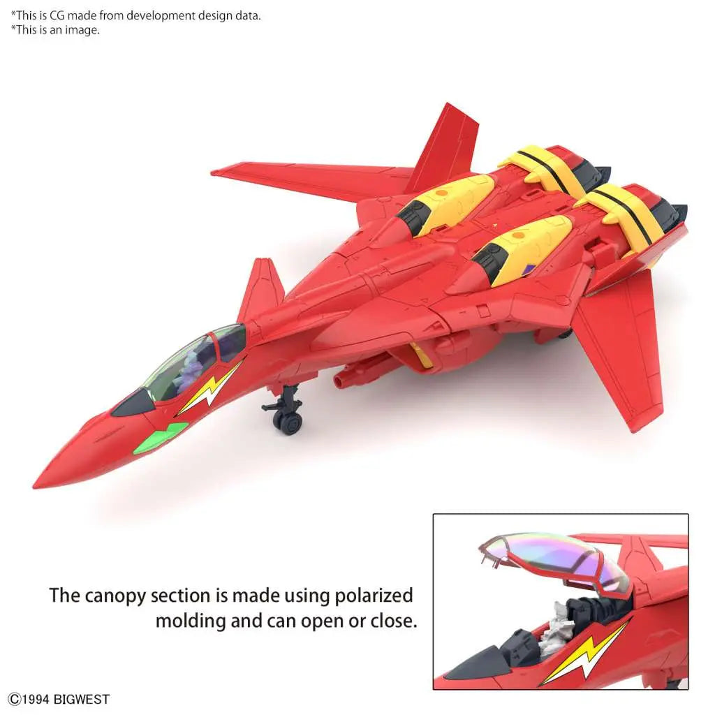 BANDAI HG VF-19 CUSTOM FIRE VALKYRIE W SOUND BOOSTER 1/100 MODEL KIT 13 cm
