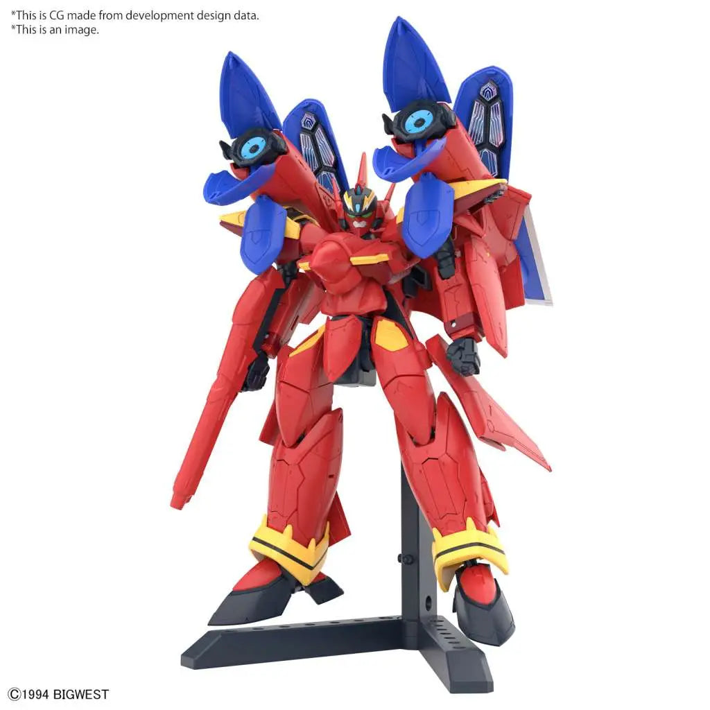 BANDAI HG VF-19 CUSTOM FIRE VALKYRIE W SOUND BOOSTER 1/100 MODEL KIT 13 cm