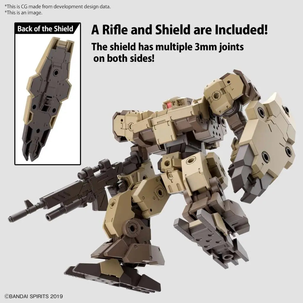 BANDAI 30MM EEXM-9 BASKYROTTO BROWN 1/144 MODEL KIT 12 cm