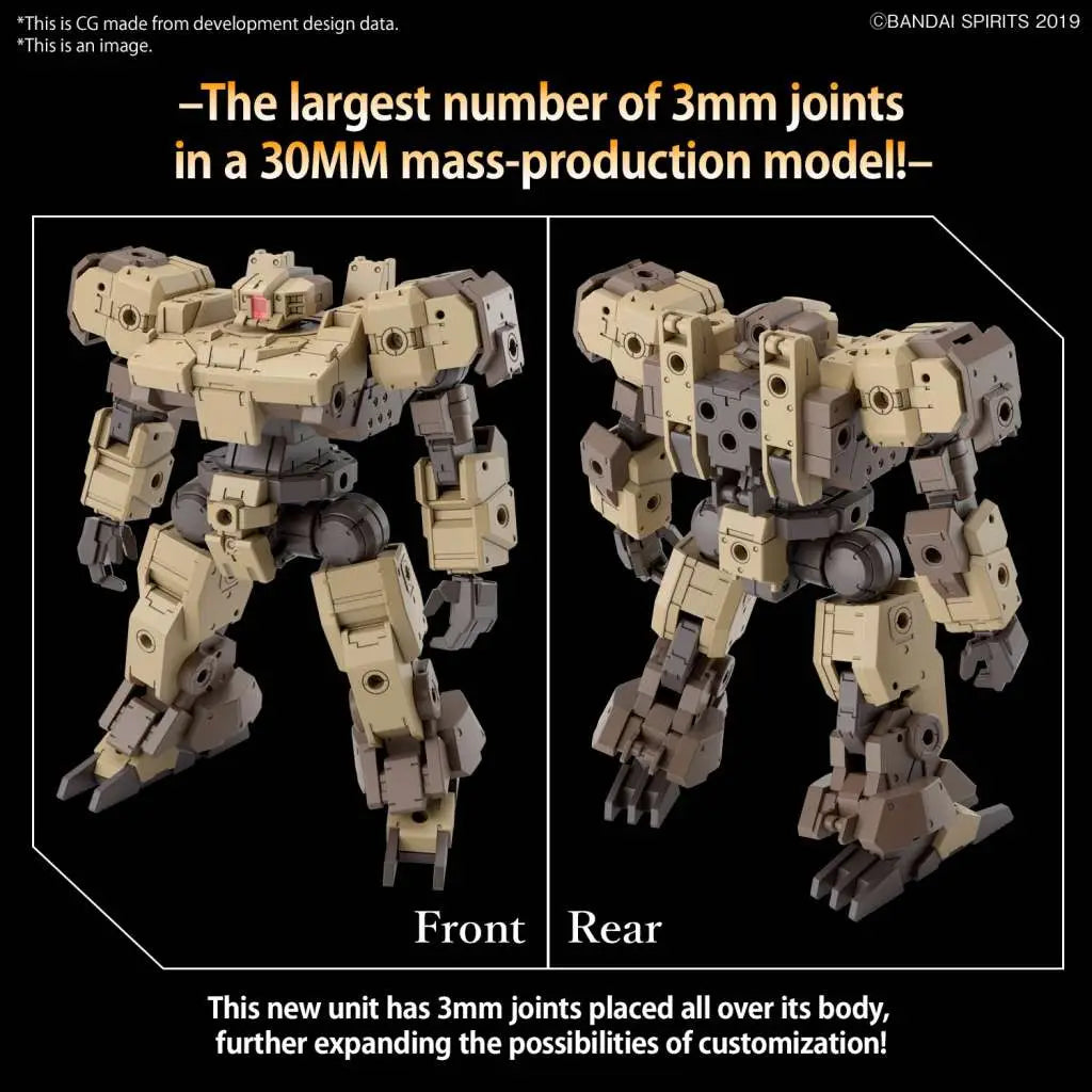 BANDAI 30MM EEXM-9 BASKYROTTO BROWN 1/144 MODEL KIT 12 cm