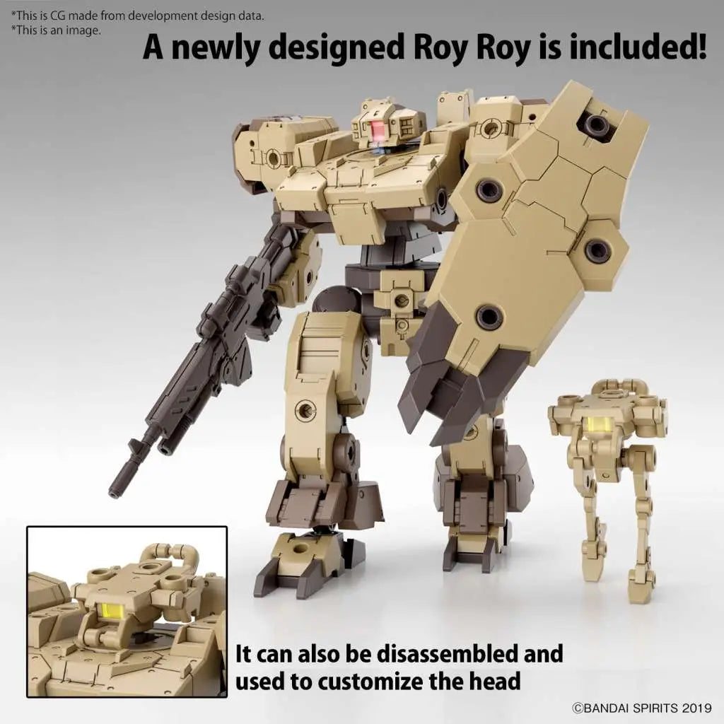 BANDAI 30MM EEXM-9 BASKYROTTO BROWN 1/144 MODEL KIT 12 cm