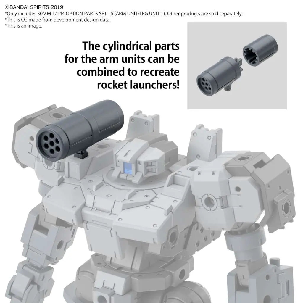 BANDAI OPTION PARTS SET 16 ARM UNIT/LEG UNIT 1 1/144 MODEL KIT 30MM