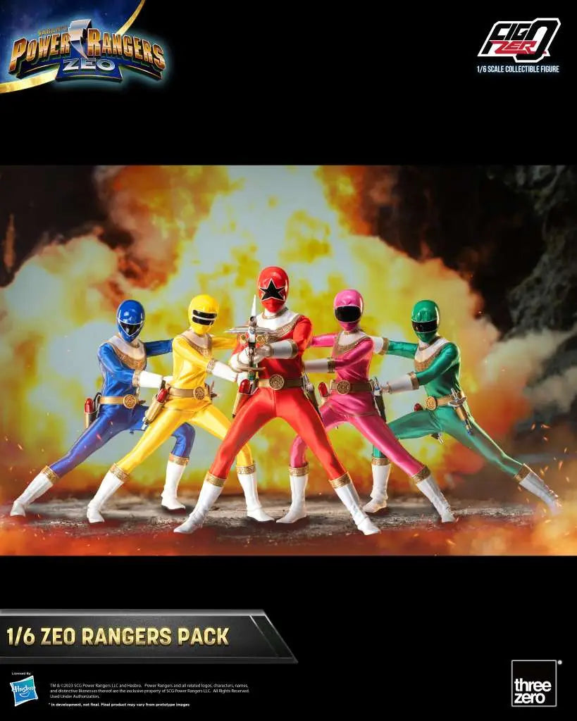THREEA TOYS/THREEZERO POWER RANGERS ZEO PACK 1/6 ACTION FIGURE 30 cm