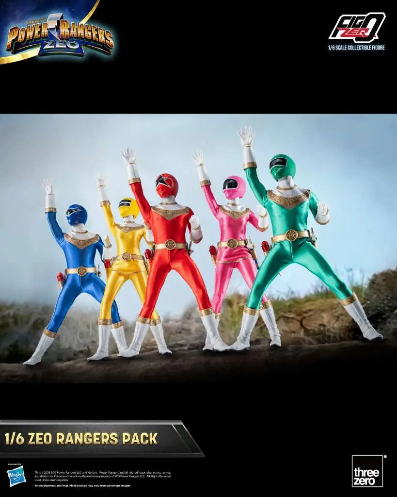 THREEA TOYS/THREEZERO POWER RANGERS ZEO PACK 1/6 ACTION FIGURE 30 cm