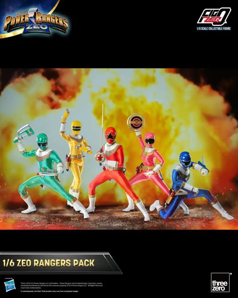 THREEA TOYS/THREEZERO POWER RANGERS ZEO PACK 1/6 ACTION FIGURE 30 cm