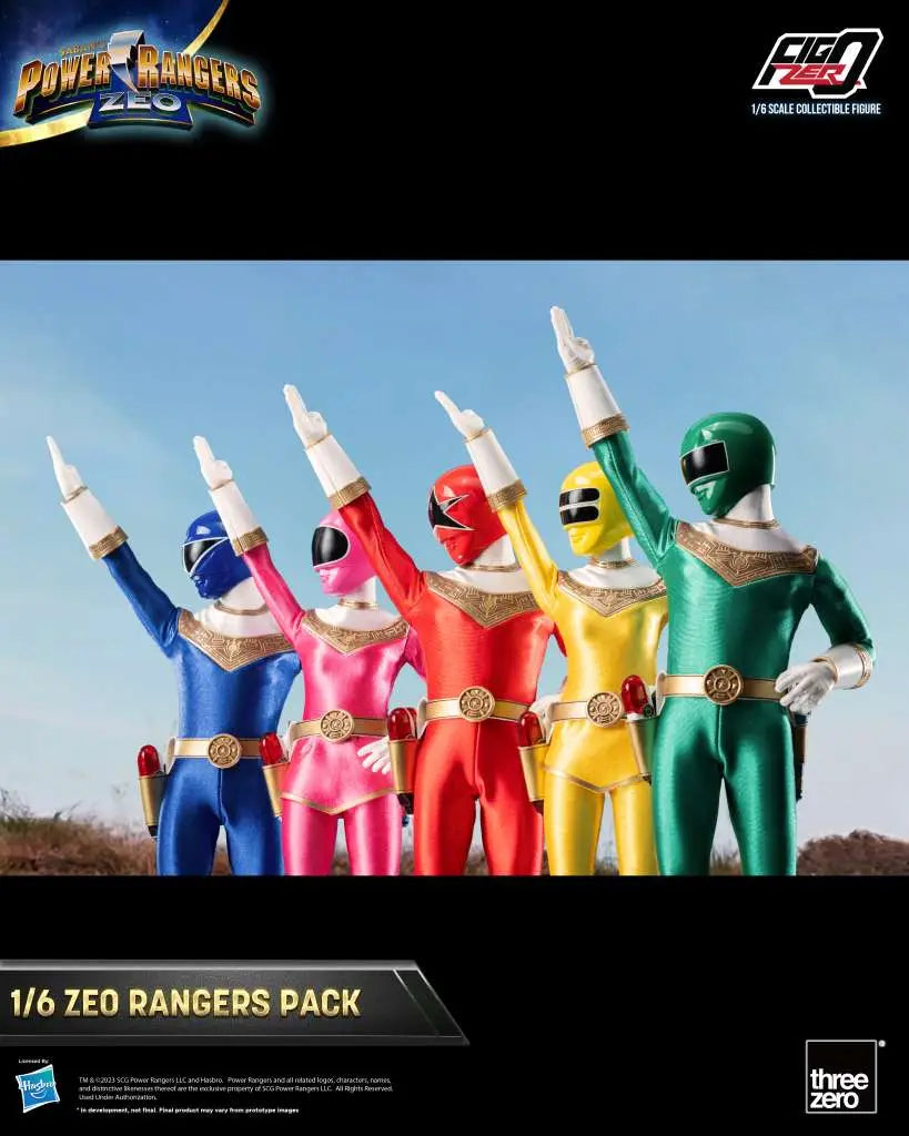 THREEA TOYS/THREEZERO POWER RANGERS ZEO PACK 1/6 ACTION FIGURE 30 cm