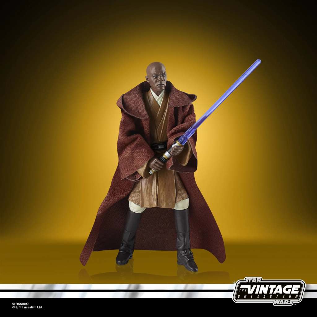 STAR WARS EPISODE II VINTAGE COLLECTION ACTION FIGURA 2022 MACE WINDU 10 CM HASBRO