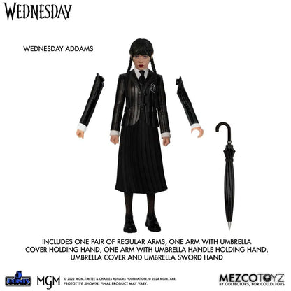 MEZCO TOYS - THE ADDAMS FAMILY 5 POINTS WEDNESDAY & ENID AF BOX SET ACTION FIGURE 9 cm