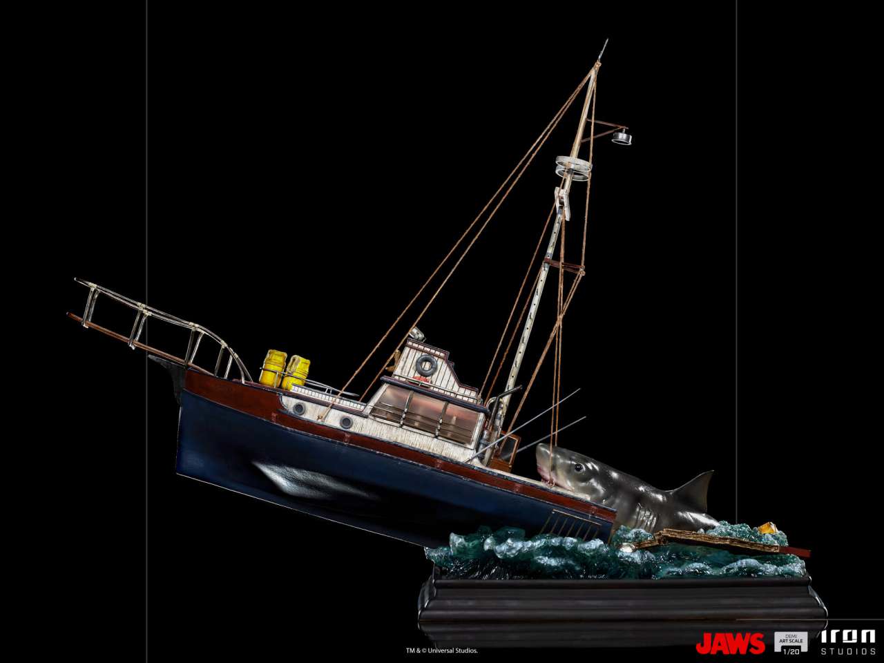 IRON STUDIOS JAWS ATTACK DEMI ART 1/20 STATUA 79 cm