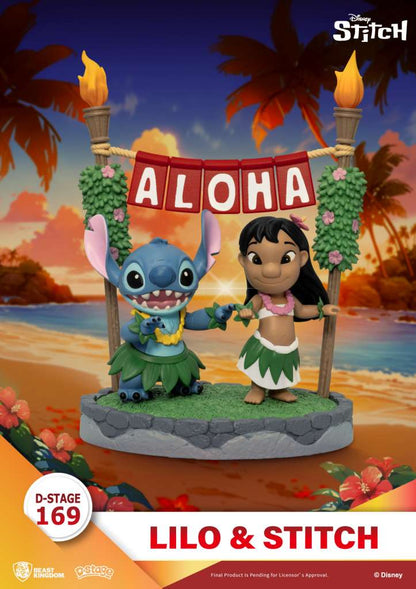 BEAST KINGDOM LILO & STITCH STITCH D-STAGE STATUA 16 cm