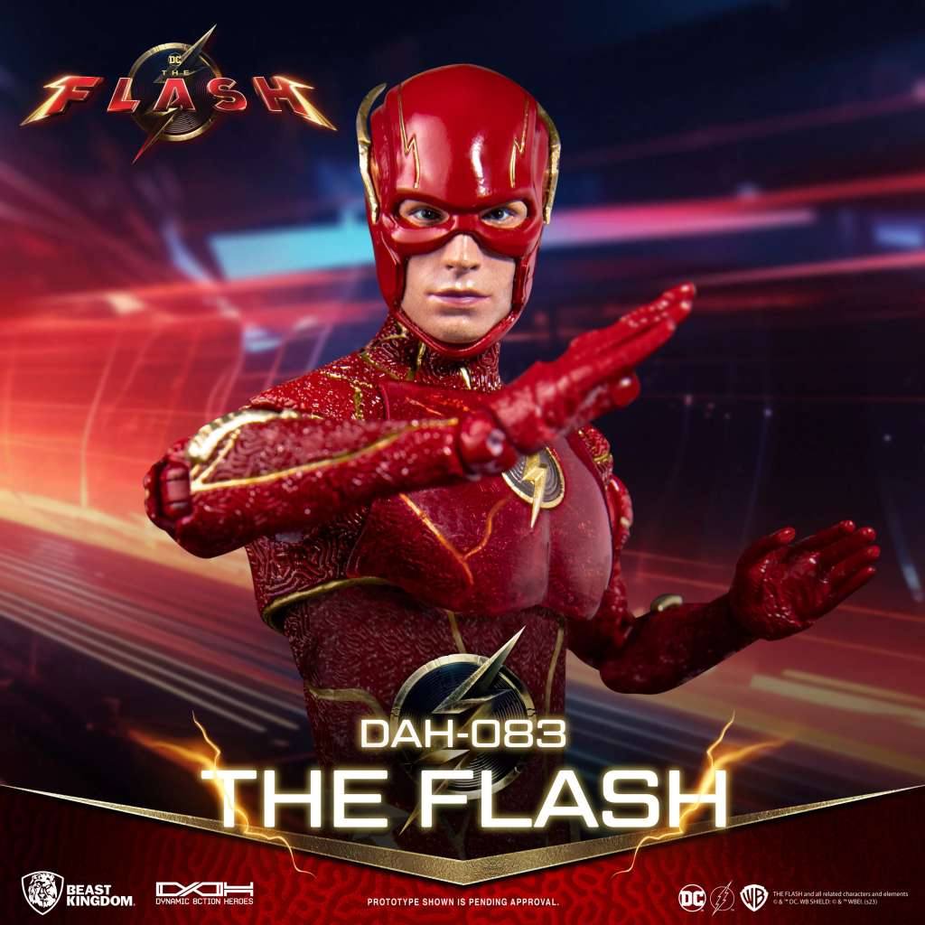 THE FLASH DYNAMIC 8CTION HEROES ACTION FIGURA 1/9 THE FLASH 24 CM BEAST KINGDOM TOYS