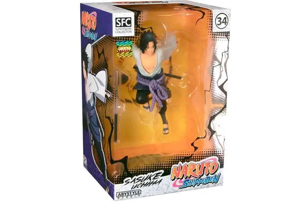 ABYSTYLE STUDIO - NARUTO SHIPPUDEN SASUKE UCHIHA SUPER COLLECTION PVC 1/10 STATUA 17cm