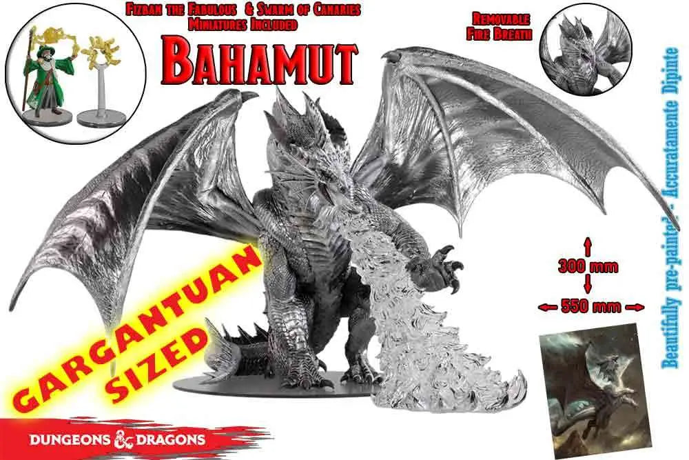 WIZKIDS RG DUNGEONS & DRAGONS - ICONS REALMS: GAANTUAN BAHAMUT BOXED MINIATURE MINI FIGURA