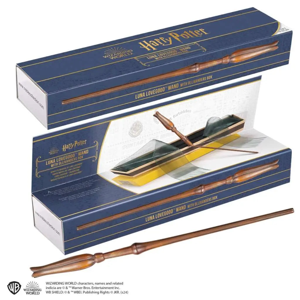 NOBLE COLLECTIONS LUNA LOVEGOOD - HARRY POTTER WAND OLLIVANDERS BOX REPLICA 34.5 cm
