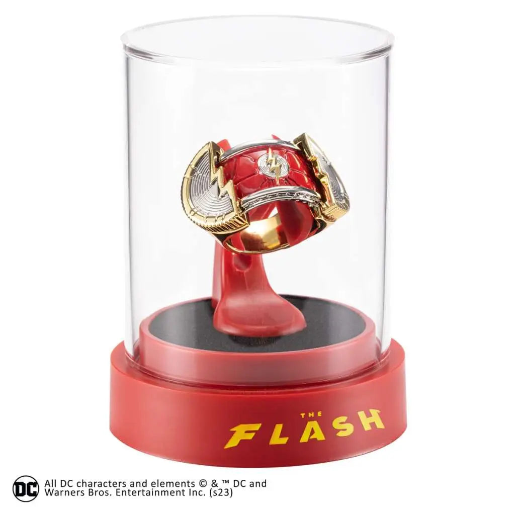 NOBLE COLLECTIONS FLASH - DC MOVIE PROP RING DISPLAY REPLICA