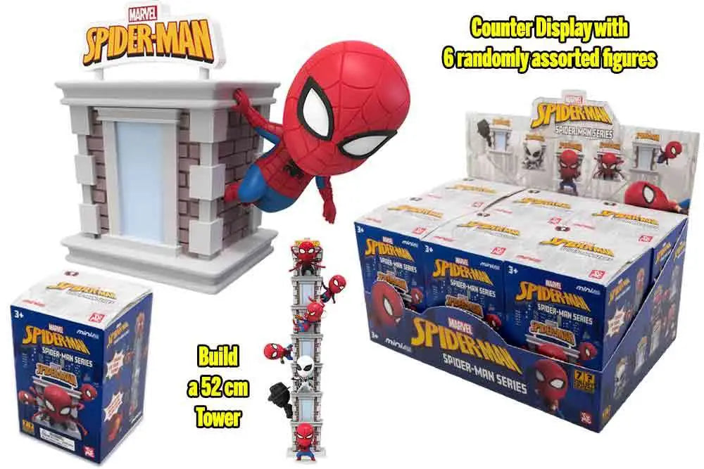 YUME HERO BOX - SPIDER-MAN TOWER SERIES DISPLAY (6) MINI FIGURA