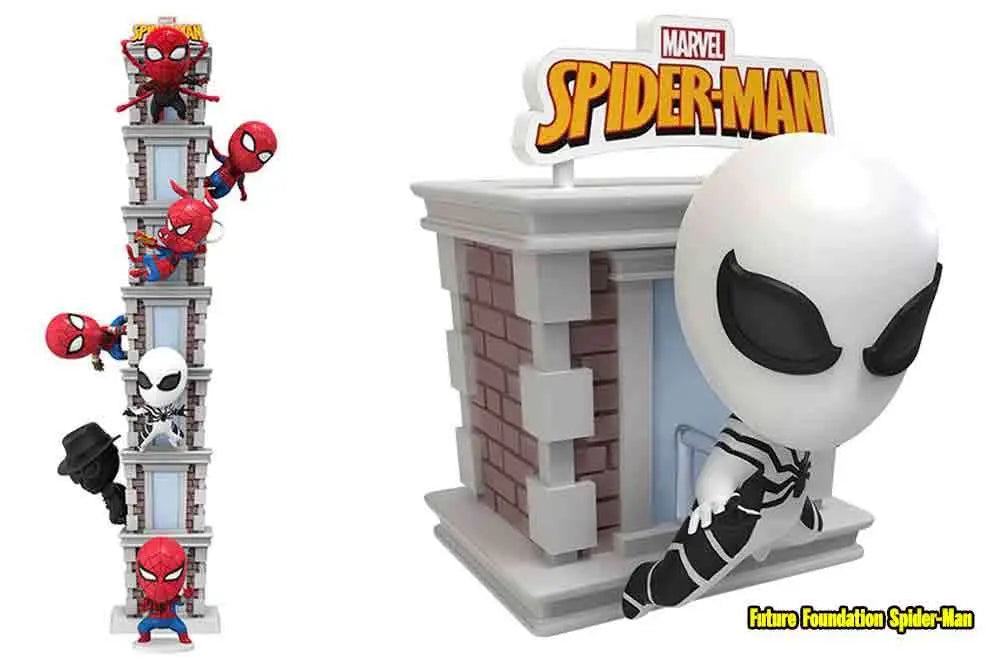 YUME HERO BOX - SPIDER-MAN TOWER SERIES DISPLAY (6) MINI FIGURA